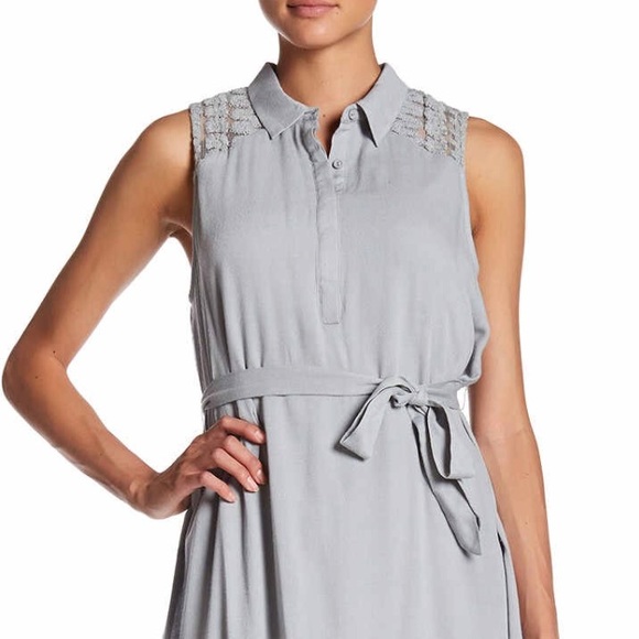 Anthropologie Doe + Rae Crochet Lace Hi-Lo Dress - Picture 2 of 8